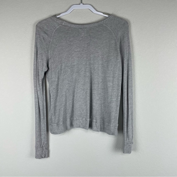 Sundry Gray Weekend Lovers Long Sleeve Top Size XS - Picture 4 of 8